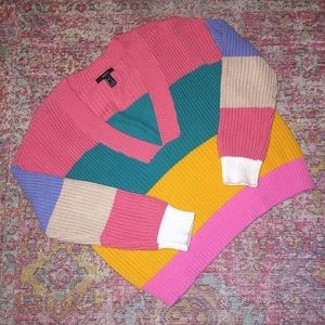 COLOR BLOCK SWEATER 💛